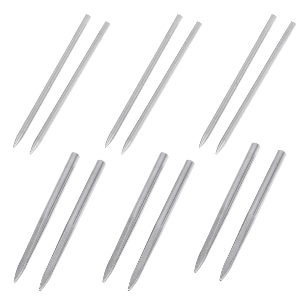 

12 Packs Stainless Steel Paracord Fid Lacing Stitching Braiding Needles Tool