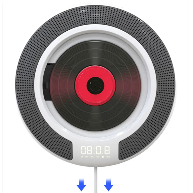 Full format CD player with Bluetooth wall mounted device LED wireless speaker FM radio laptop desktop stereo MP3 audio | Электроника
