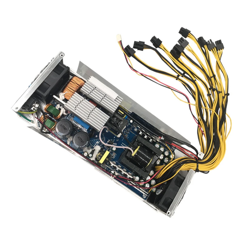 Источник питания для горной установки 2400 Вт 6PIN* 10 ATX 12V 199A Antminer S9 S7 L3 WhatsMiner M3 ETH BTC LTC DASH Miner PSU F