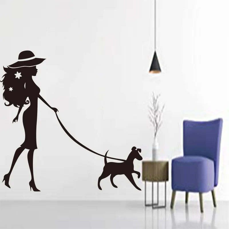 Виниловые резные настенные Стикеры съемные наклейки для женщин домашних