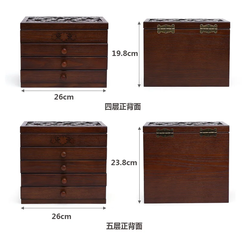 

spring wooden jewelry box wooden jewelry box jewelry box hand jewelry necklace storage box Chinese European wholesale