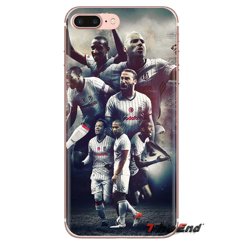 Прозрачные мягкие чехлы для iPhone XS Max XR X 4 4s 5 5S 5C SE 6 6S 7 8 Plus samsung Galaxy J1 J3 J5 J7 A3 A5 bjk besiktas |