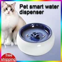 1 5l ceramics automatic water fountain filter cat pet dog drinking bowl pet cat water dispenser feeder