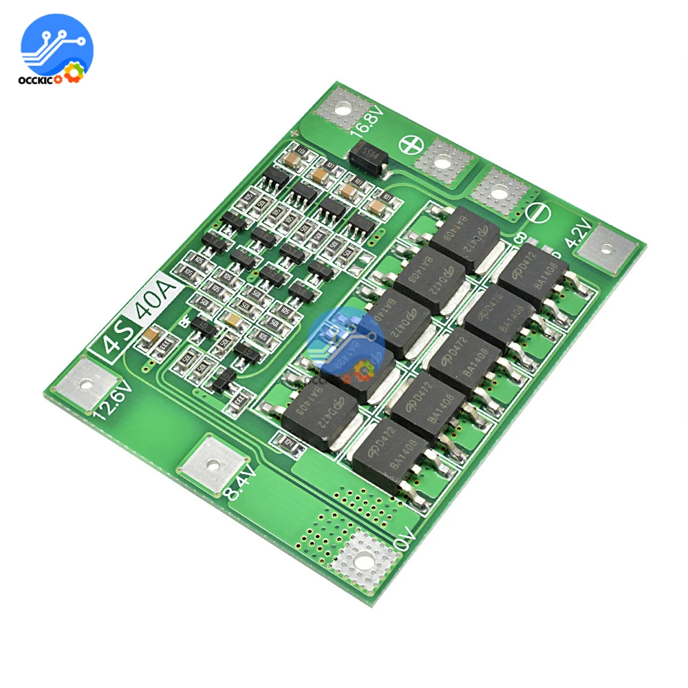 BMS 3S 4S 25A 30A 40A 60A литий ионный Батарея Зарядное Устройство Защиты доска DIY kit