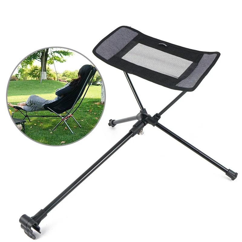 구매 캠핑 의자 발판 휴대용 연결 가능한 휴식 배낭 해변 낚시 야외 의자 접이식 텔레 스코핑 발판 가구