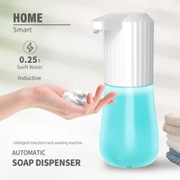 600ml automatic soap dispenser touchless sensor intelligent induction foam effluent spray hand washing machine battery powered