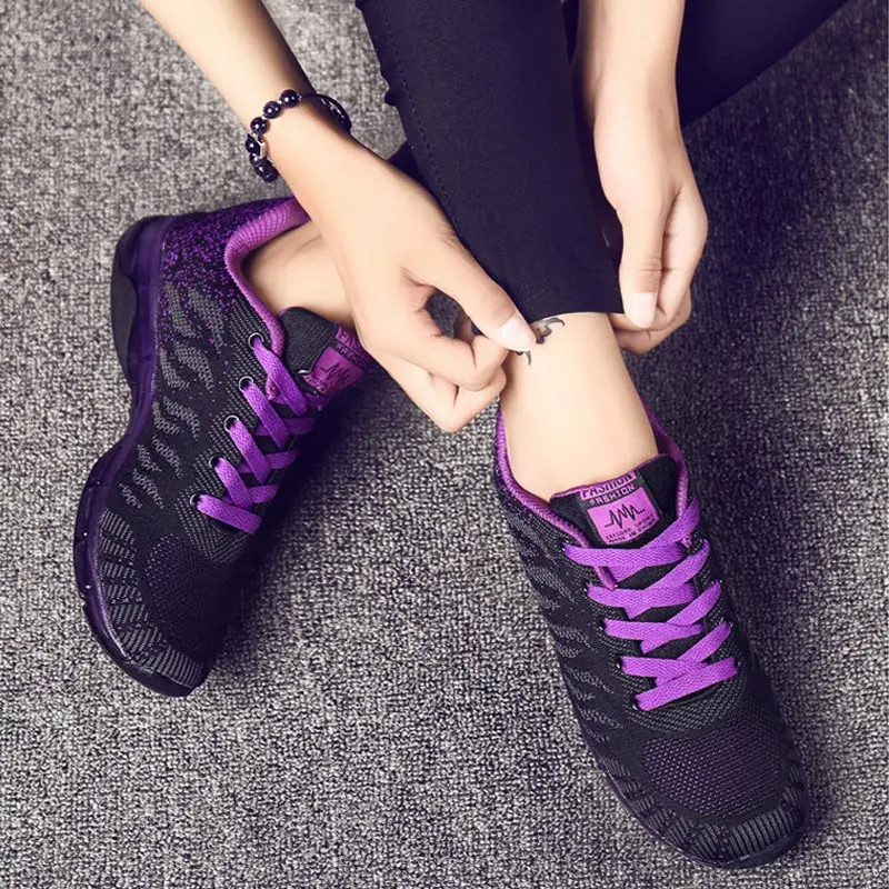 Women Vulcanized shoes 2020 new fashion Breathable casual woman lighted Comfortable sports women Sneakers zapatos de mujer | Обувь