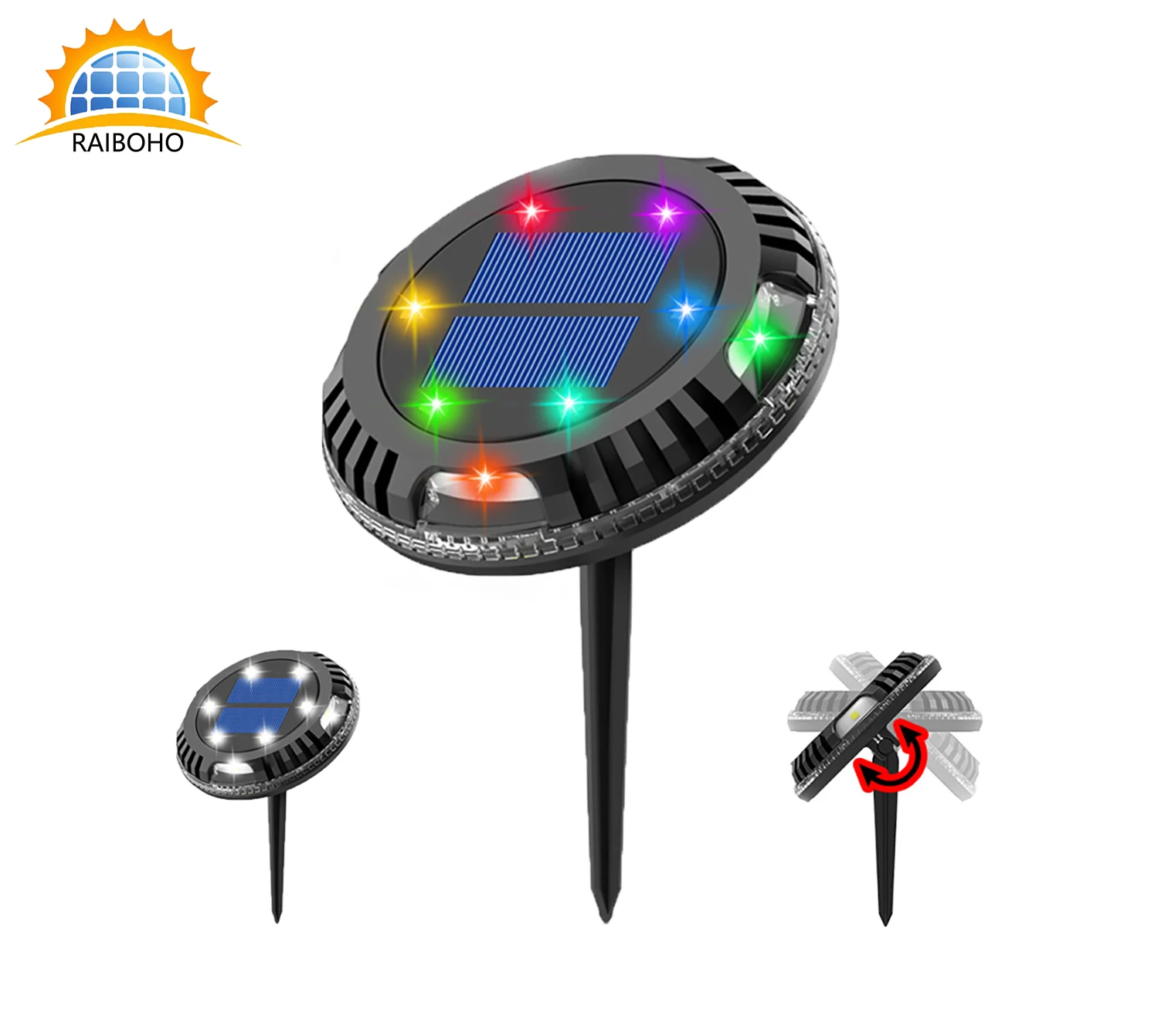

New 10LED Solar Ground Lights Outdoor Garden Yard Light Multi-Color Auto-Changing 10LED Waterproof In-Ground Landscape Lighting