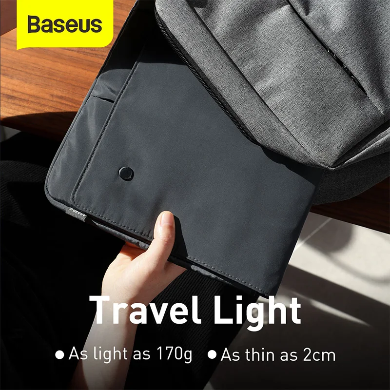 baseus laptop sleeve case for macbook air 13 pro 15 laptop bag tablet sleeve cover bag for macbook air pro 13 15 notebook case free global shipping