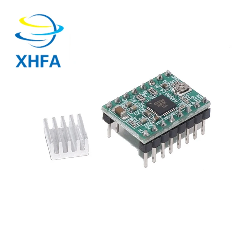 100PCS 3D Printer Parts Reprap A4988 DRV8825 Stepper Motor Driver Module With HeatSink Stepstick Compatible StepStick - купить по
