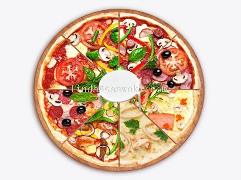 1000 шт. одноразовый пищевой белый твердый пластиковый контейнер для пиццы