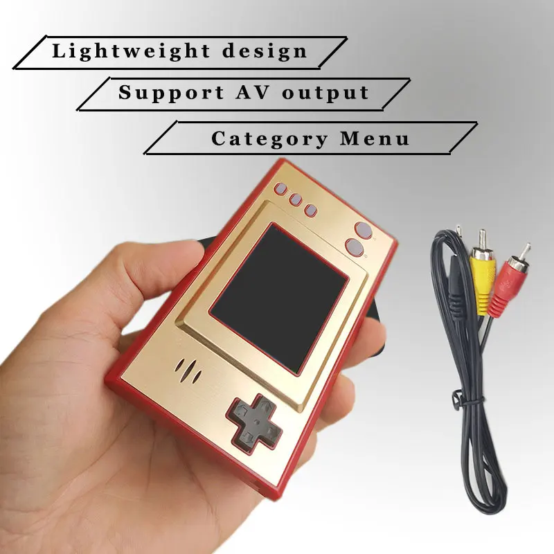 Мини игровая портативная консоль 2 5 дюйма ультратонкая Ретро видеоконсоль с 620