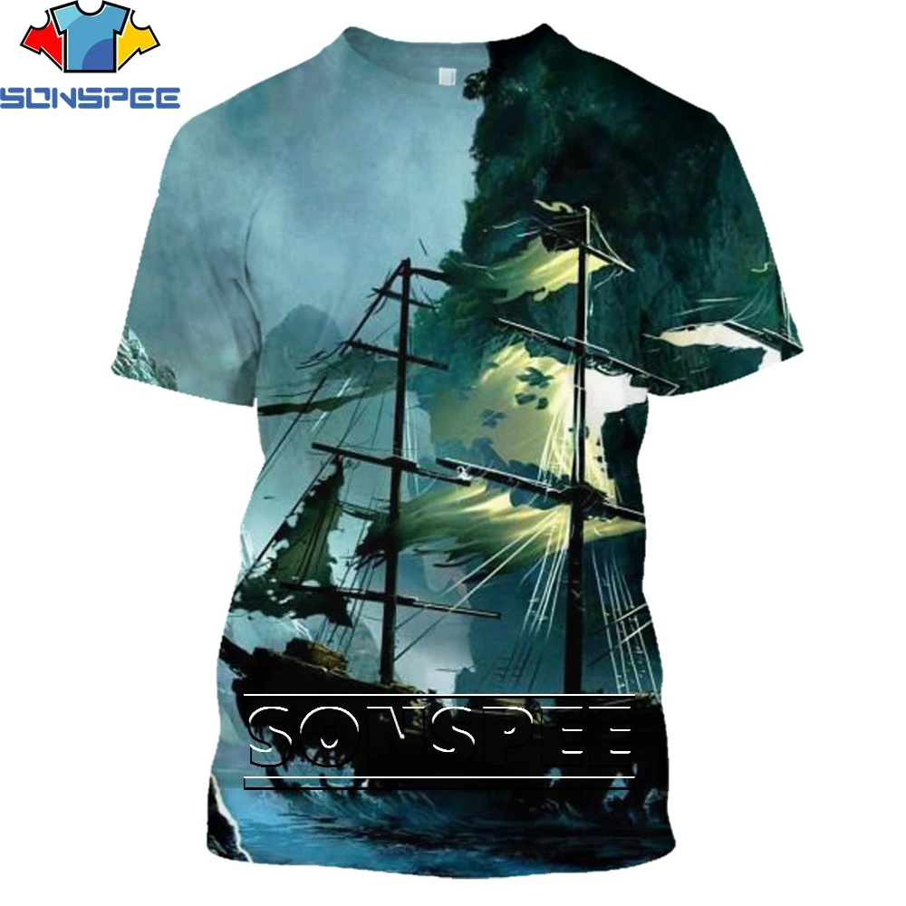

SONSPEE 3D Print Hot Fashion Casual Men Unisex TShirt Harajuku Short sleeve Streetwear Clothing Tops