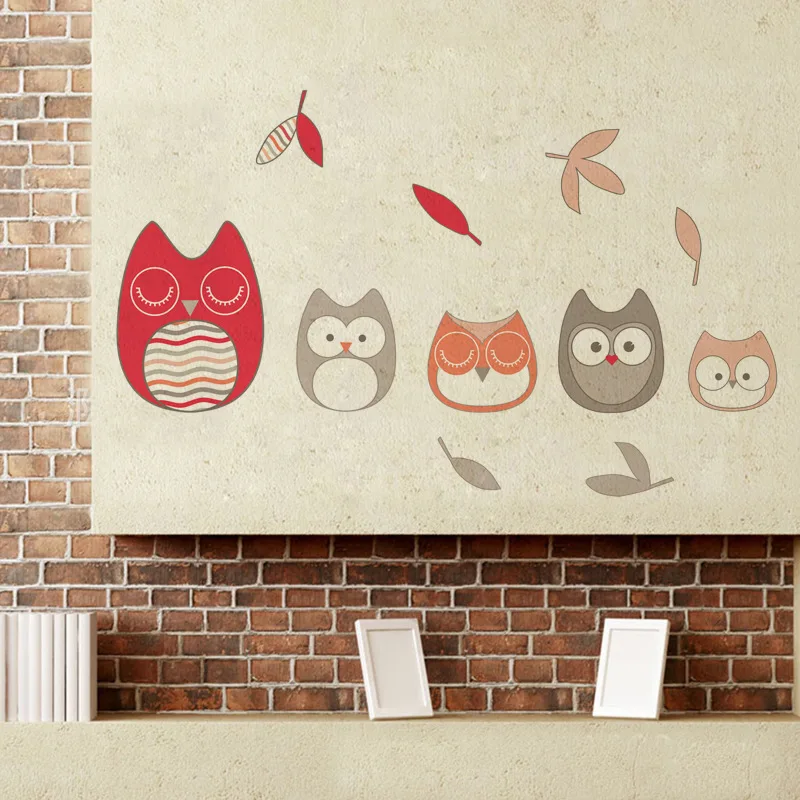 Новые наклейки на стену в виде птиц с героями мультфильмов для детской комнаты