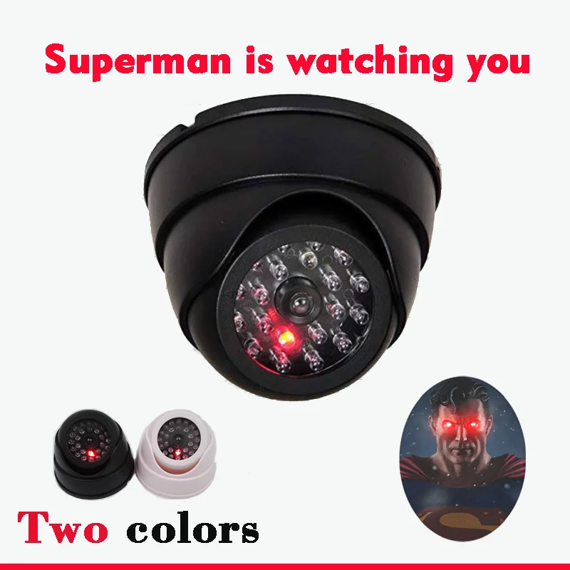 

1~5PCS Indoor/Outdoor Fake Camera Dome Dummy Home Security Surveillance Camera Simulation Burglar Alarm with Blinking Red LED