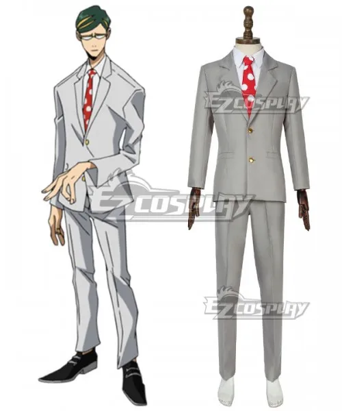 

Костюм для взрослых Boku No Hero Akademia Mirai Sasaki Sir Nighteye, костюм для вечеринки на Хэллоуин, косплей костюм E001