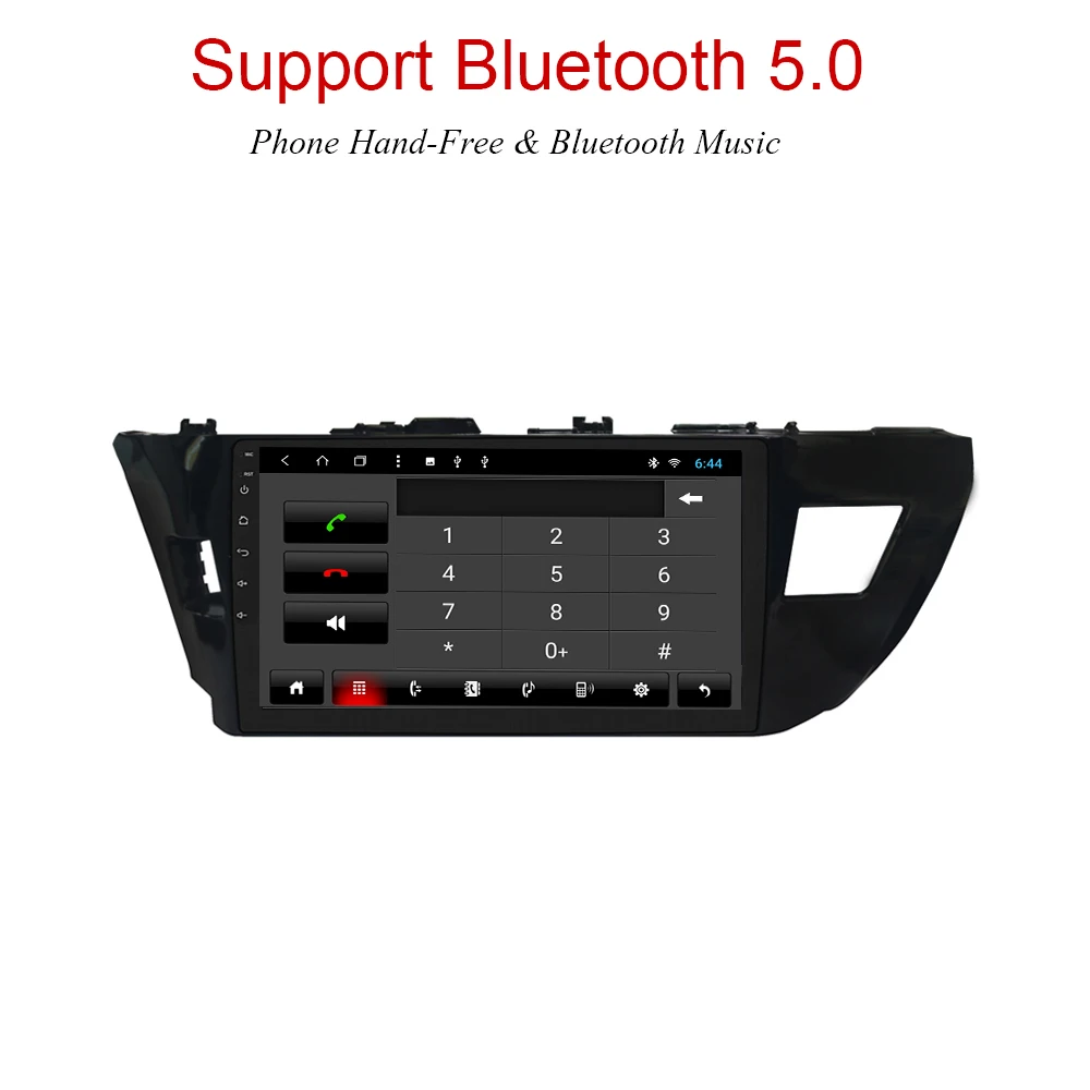 YAZH Android 9.0 9 0*1024 4K видео дисплей для Toyota Corolla 600 2015 2014 автомобильное головное