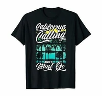 cute california is calling and i must go vacation short sleeve t shirt s 4xl
