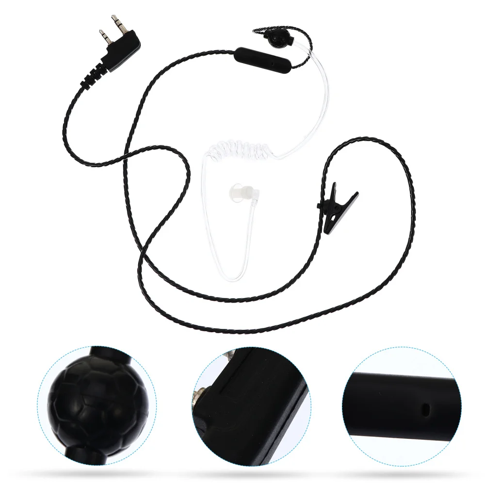 

1pc Acoustic Tube Earphone Walkie Talkies Headset Wired Anti-Radiation Earpiece