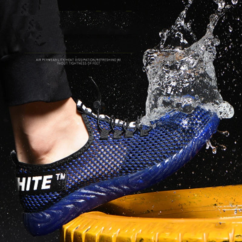 Высококачественная Безопасная рабочая обувь со стальными носками износостойкая