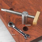 Зажим для столярного стола с отверстием 19 мм, зажим с быстрой фиксацией, латунный фиксатор, тиски, скамейки для деревообработки, Столярный инструмент