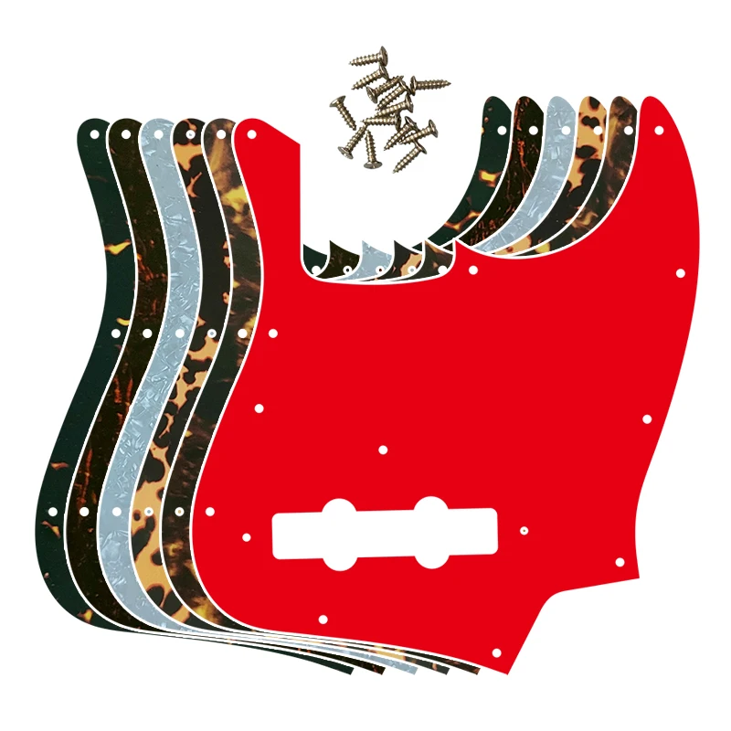 

Fei Man Custom Parts - For US FD Vintage ' 74 Jazz Bass Guitar Pickguard Scratch Plate, Multi Color Choice Flame Pattern