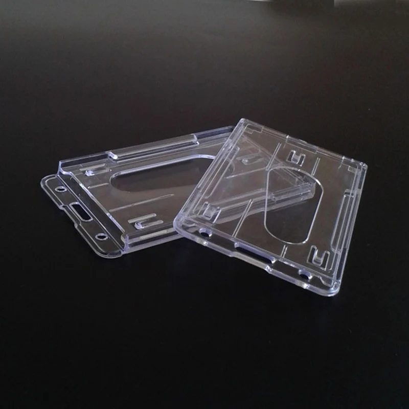 Прозрачный чехол для ID держатель карт Защитная крышка работника значок карты