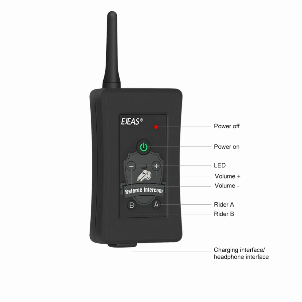 2 шт. FBIM Referee гарнитура Bluetooth Интерком мотоцикл 850 мАч беспроводной шлем динамик