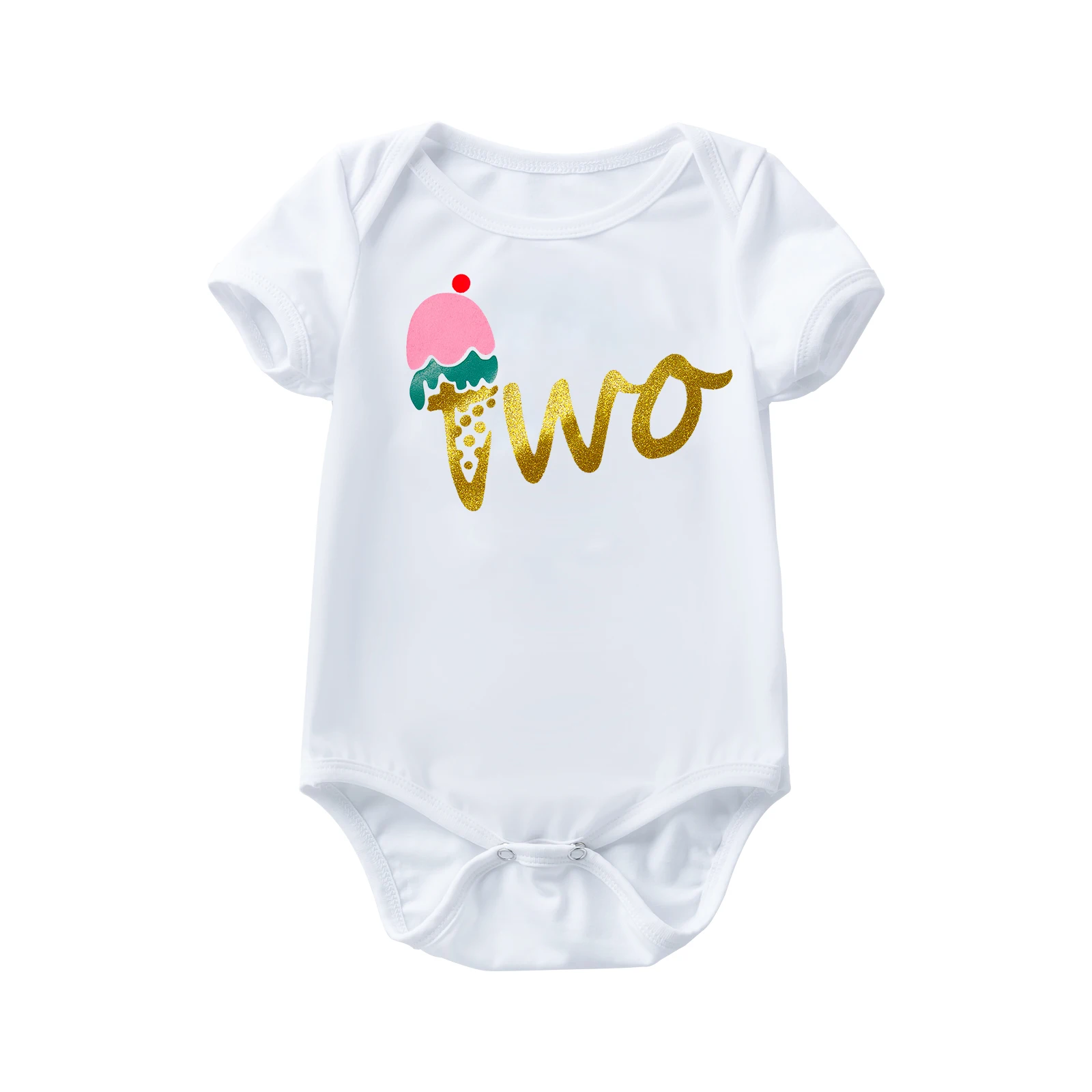 

0-2 Years Baby Girls or Boys Fashion Clothes for Newborn Kids Romper Cotton Toddler Child Birthday Party Letter Printing Costume