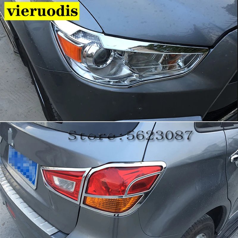 2 шт. Декоративные Хромированные накладки на переднюю фару для - Цена: 2056.07