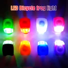 Новый светодиодный силиконовый передний и задний фонарь для велосипеда, 3 режима, водонепроницаемый, для горных и дорожных велосипедов, велосипедный налобный фонарь, задний фонарь, предупреждающая лампа