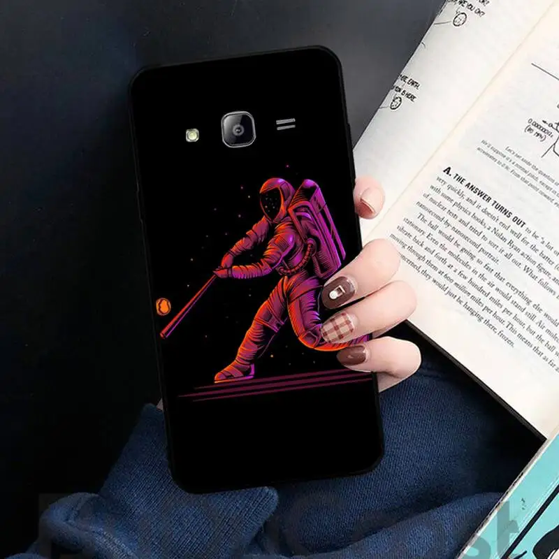 

ins romantic fantasy astronaut Phone Case For Samsung galaxy S 7 8 9 10 20 edge A 6 10 20 30 50 51 52 70 note plus mobile bags