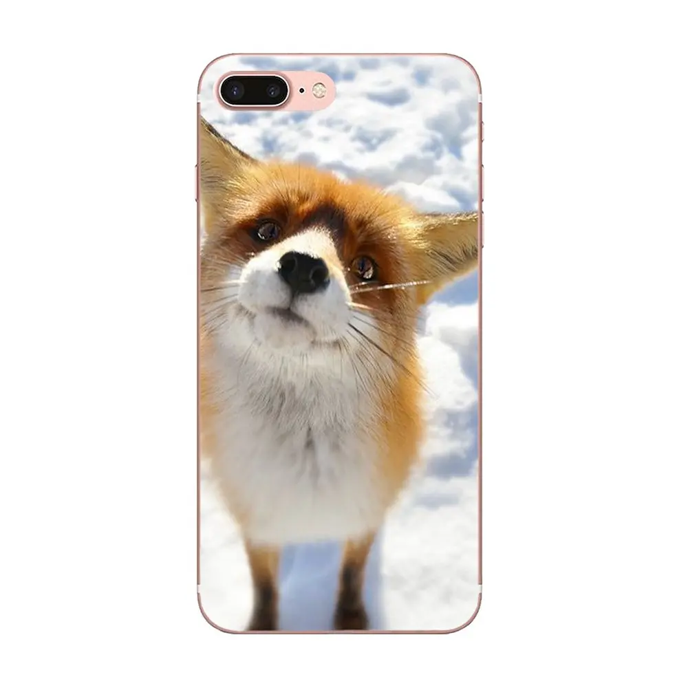 Для Apple IPhone X XS Max XR 4 4s 5 5C 5S SE 6 6S 7 8 Plus мягкие ТПУ лучшие чехлы животные милый лиса для