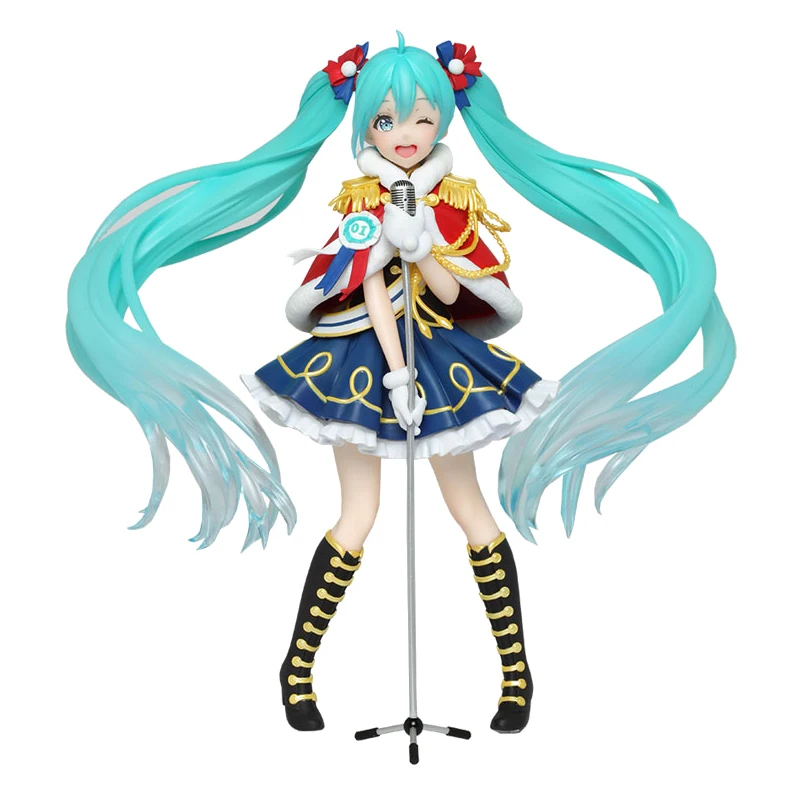

18cm Anime Hatsune Miku Youth Uniform Character Action Figures Model High Quality PVC Toy Desktop Decor Exquisite Boxed Toy Gift