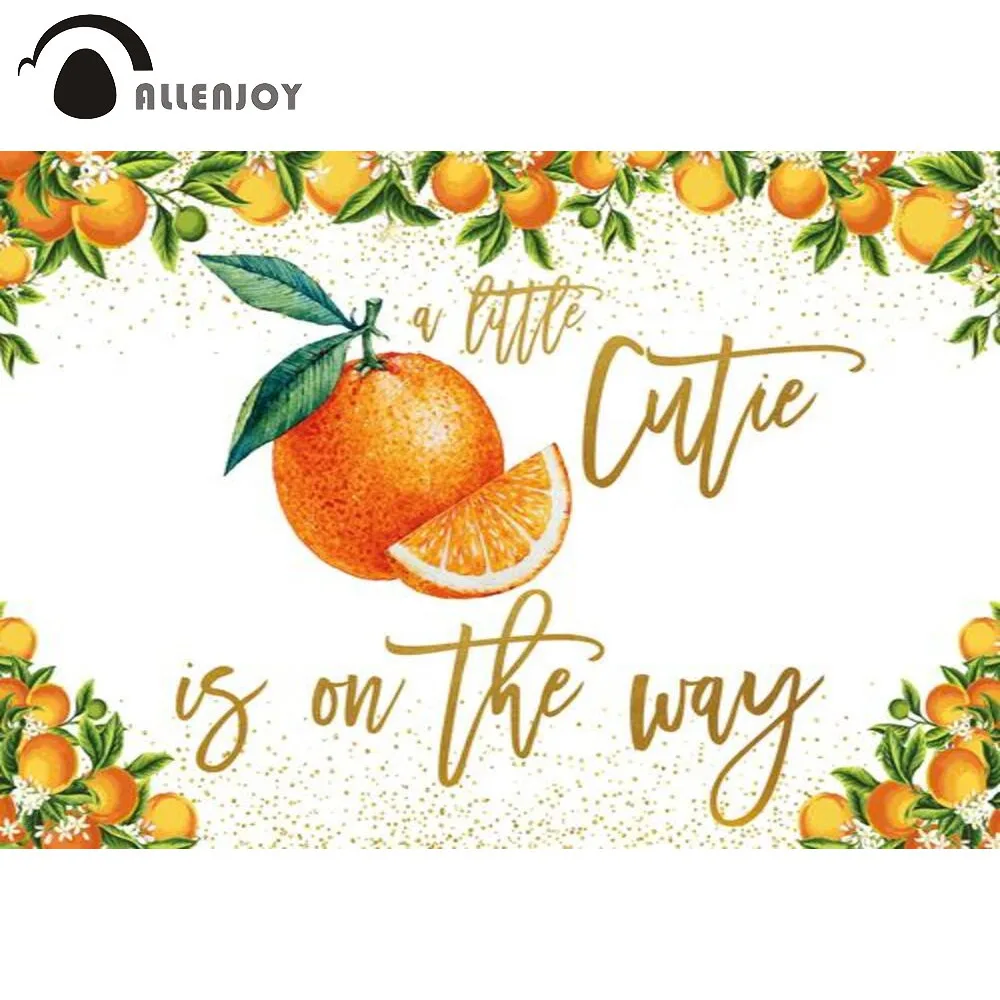 Allenjoy немного милашка находится в пути праздничные баннеры оранжевый лимон