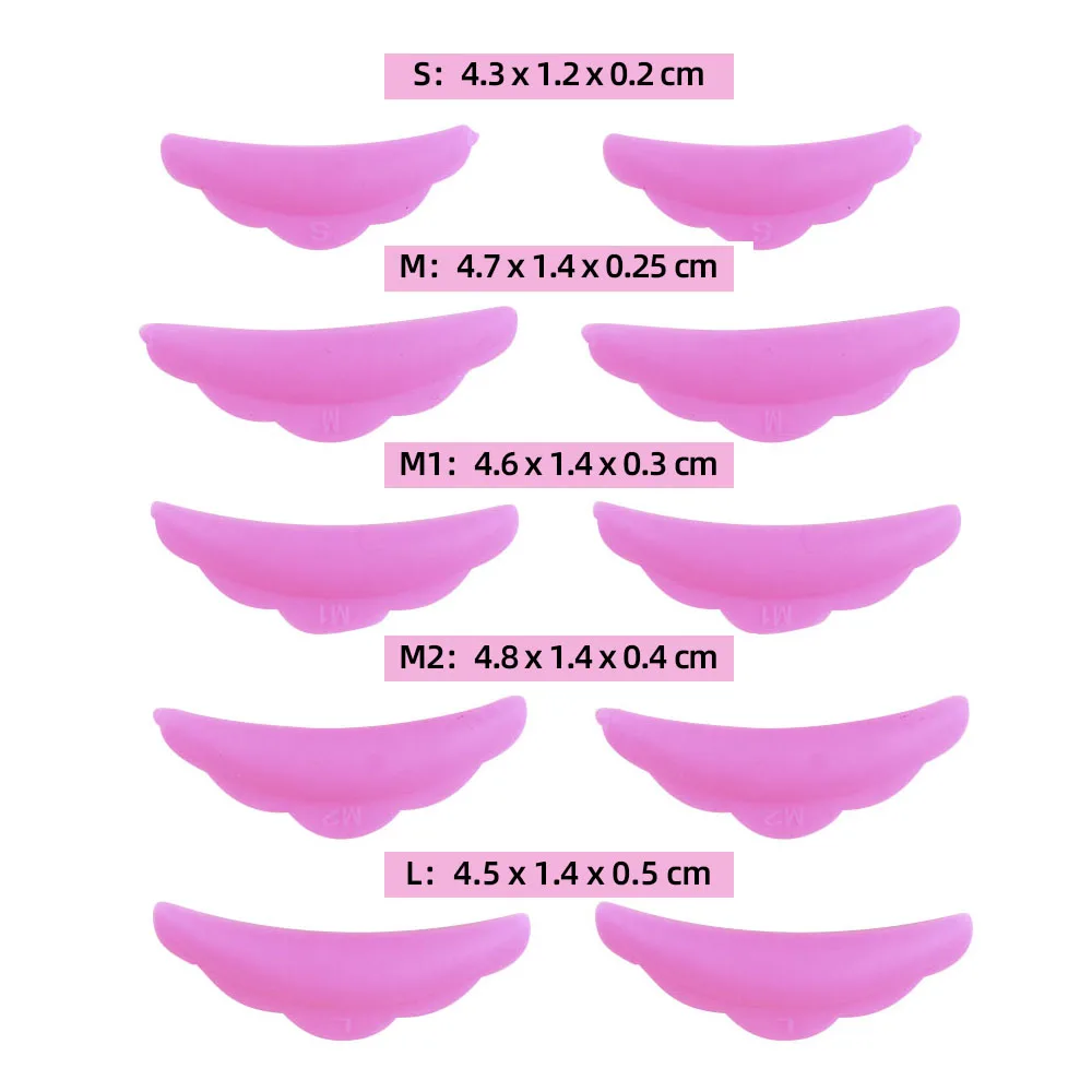 Набор силиконовых накладок для завивки комплект из 5 пар аксессуаров расческа