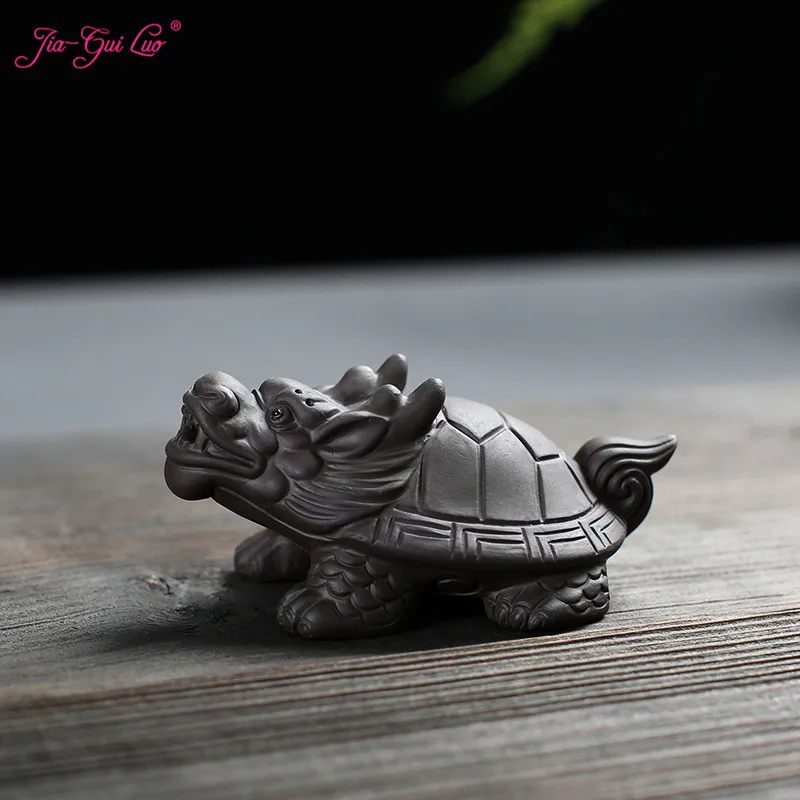 Набор для чая Дракон черепаха 8 6 см фиолетовая глина аксессуары чайного сервиза с