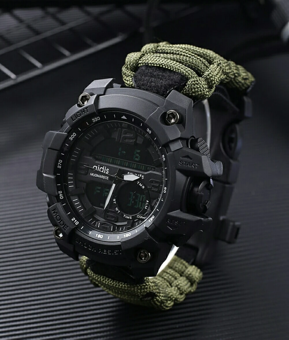 Sport Watch Men Relogio Digital Military LED Compass Waterproof Shock Sports Watches Electronic Wristwatches