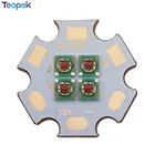 Cree XPE-2 10 вт цвет: ярко-красный 660nm дальняя красная 730nm 4 светодиодный s 3V6V12V светодиодный излучатель XP-E2 лампы на 20 мм Cooper PCB