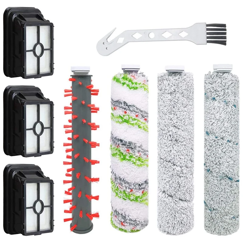 

Brush Rolls Filters Set For Bissell Crosswave Cordless Max 2554A,2590,2593,2596 All In One Wet-Dry Vacuum Cleaner