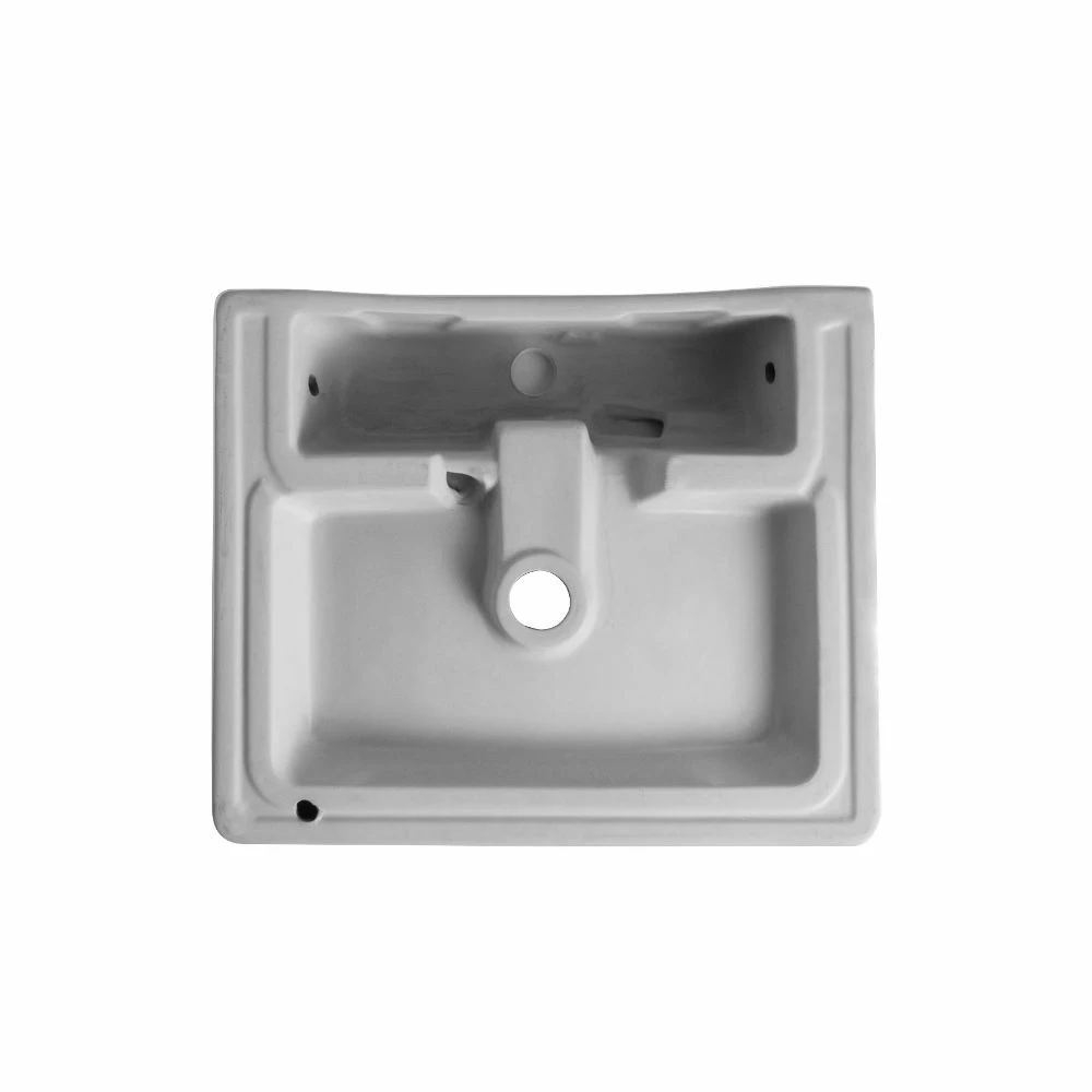 Раковина накладная Orange B04-500W белая глянцевая санфарфор | Строительство и ремонт