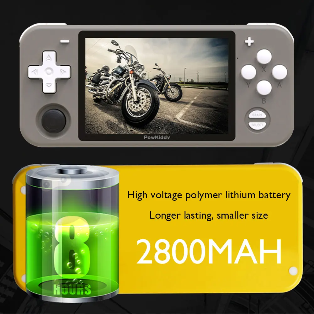 Powkiddy Rgb10 портативная игровая консоль с открытым исходным кодом N64 Джойстик Psp мини
