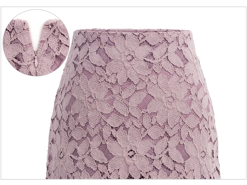 S-6XL плюс размер кружевные юбки женские s Faldas Mujer Moda тонкая юбка-карандаш Женская миди юбка куртка Femme Spodnica Jupe Crayon