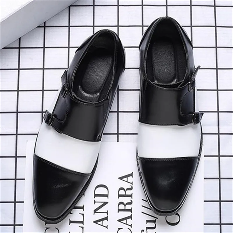 Мужские деловые туфли осенняя Классическая модная обувь из искусственной кожи