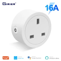 16a tuya smart wifi plug uk wireless control socket outlet with energy monitering timer function works with alexa google home
