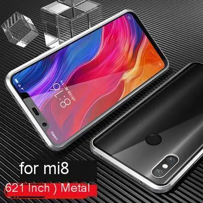 Для Xiaomi mi 8 чехол mi 8 Explorer чехол с магнитной металлической рамкой прозрачная задняя крышка из закаленного стекла бампер для mi 9 mi 9t Lite A3 Funda