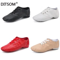 2021 genuine leather dance sneakers for women men soft breathable sport jazz dance shoes ballet yoga gym fitness shoes 31 45
