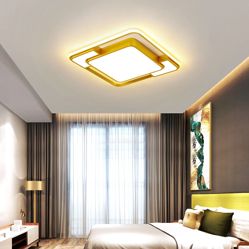 

2020 New Design Square LED Ceiling Light For Living Room And Kitchen Luminarias Para Teto LED Lights For Home Lighting Fixtures