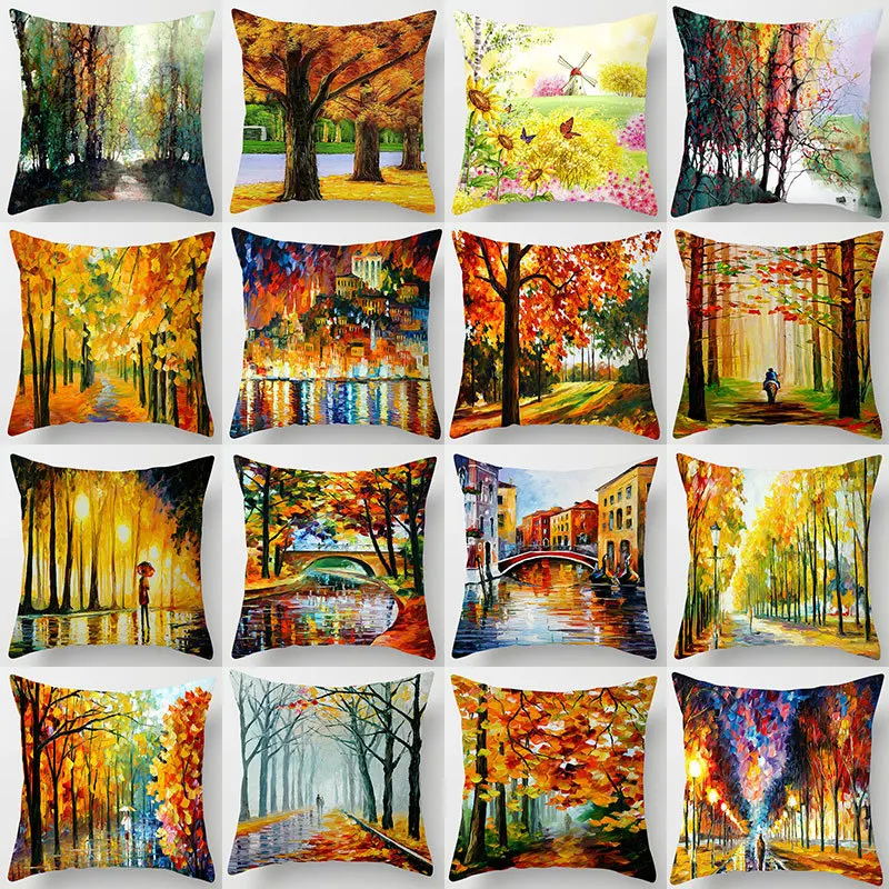 

Трехмерная наволочка в европейском стиле, наволочка с масляной краской, наволочка в европейском стиле с рисунком ручной работы