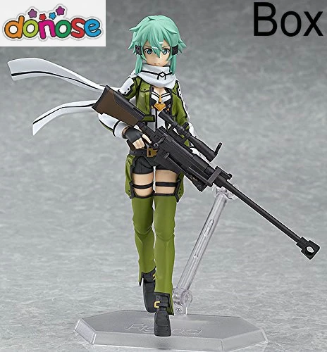 green box Аниме Меч Арт онлайн Figma kiito Asuna фигурка ПВХ фигурка Коллекция Модель Детская игрушка - Цвет: green box